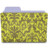 folder damask chartreuse